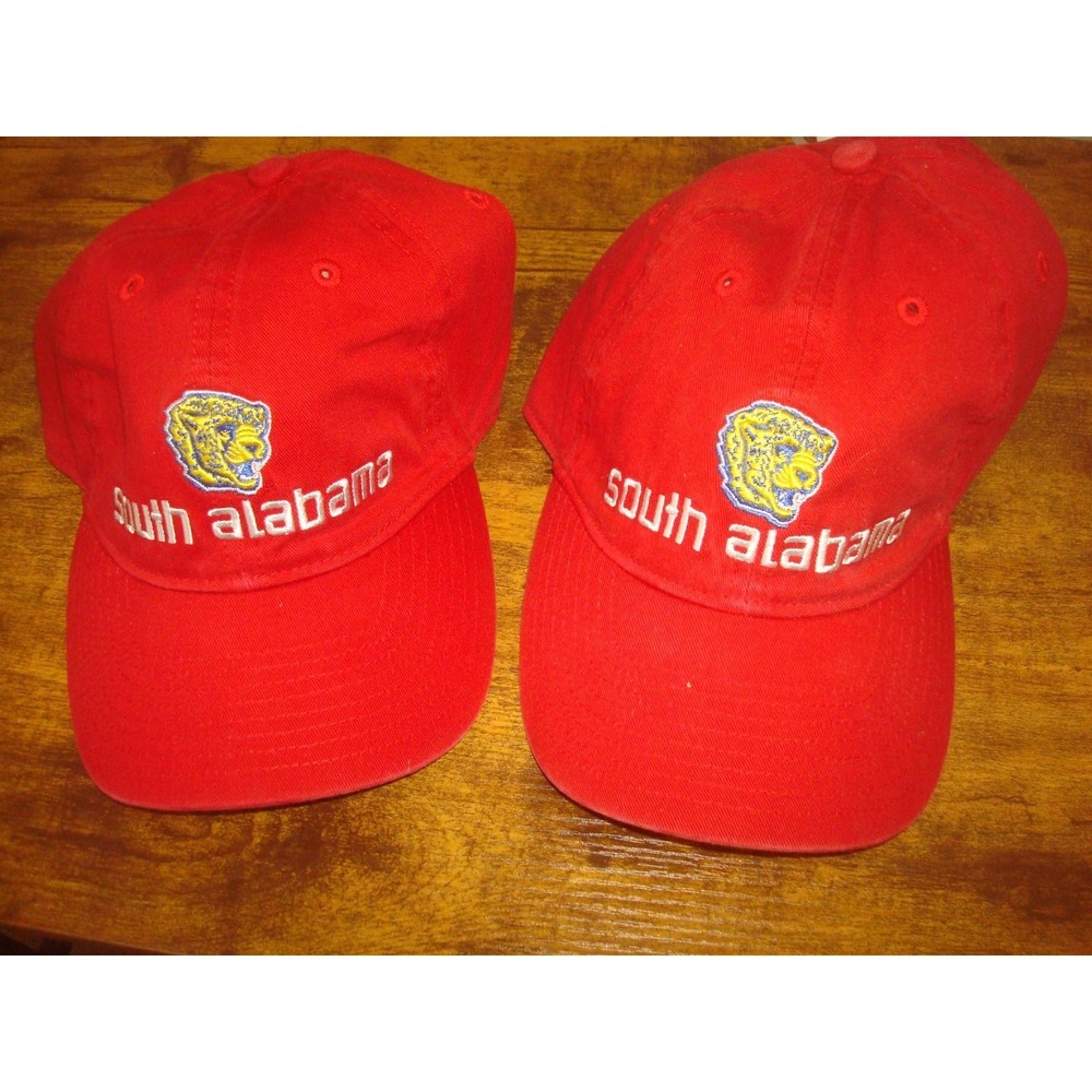 2PC‎ LOT SOUTH ALABAMA  90S  HAT CAP VINTAGE DEADSTOCK H4